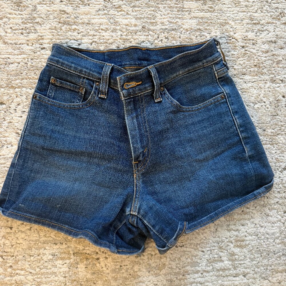 Levi's Jean Shorts Womens 26 Blue Denim